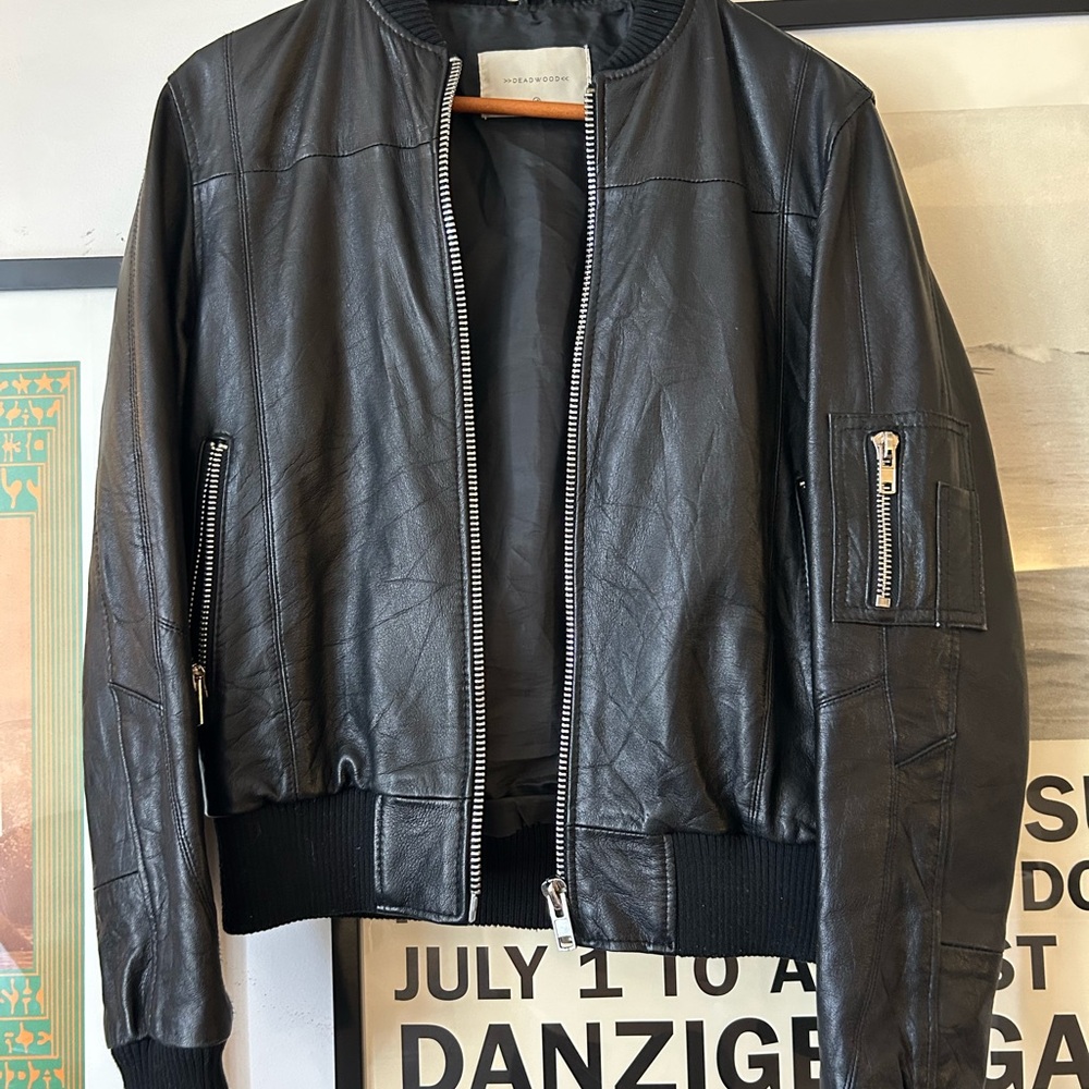 Deadwood Leather Bomber Jacket M